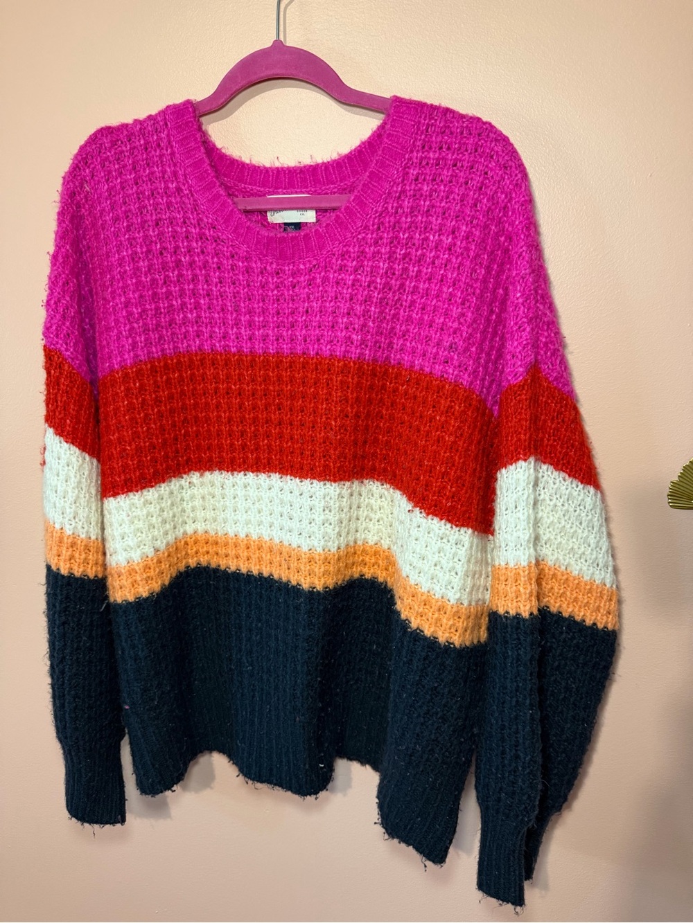Colorblock Chunky Knit Sweater